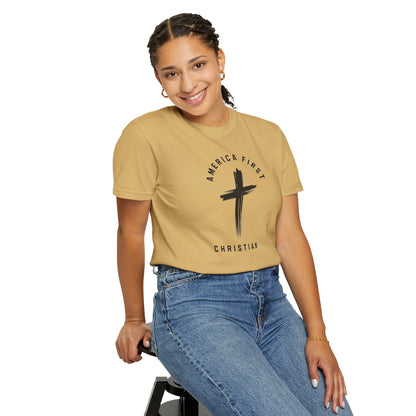 "America First Christian" #05, Unisex T-shirt (Light Colors)