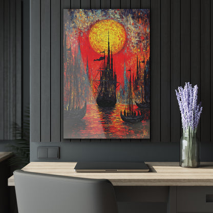 "Exiles in Chains - Portsmouth 1787", Fine Art Acrylic Prints (French Cleat Hanging)