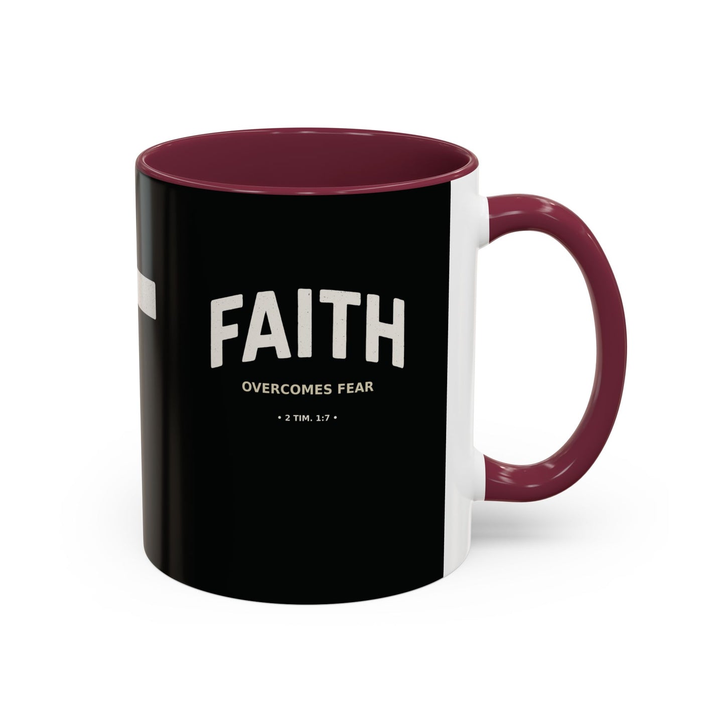 "Faith Overcomes Fear", Colorful Mugs (11oz, 15oz)