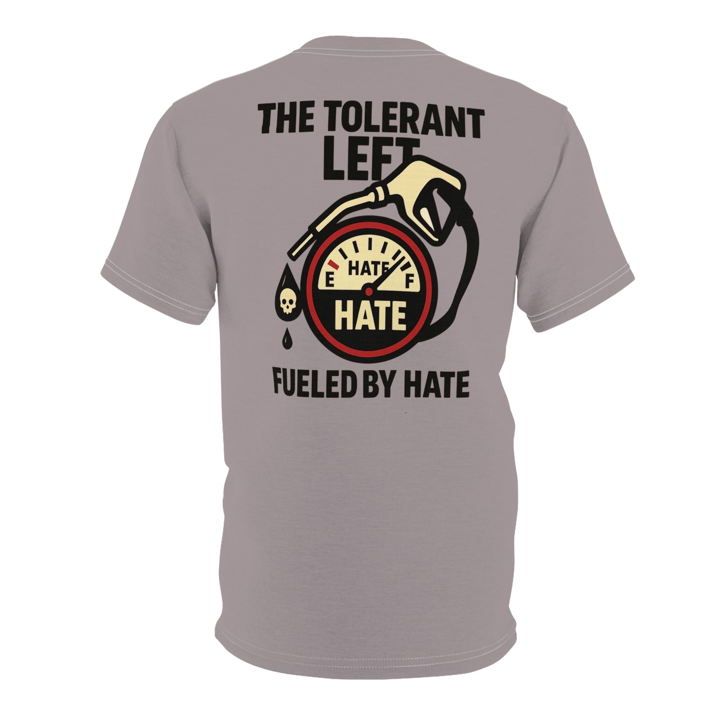 "The Tolerant Left", Unisex T-shirt (Walkway Pink Grey)