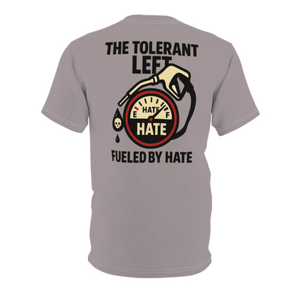 "The Tolerant Left", Unisex T-shirt (Walkway Pink Grey)