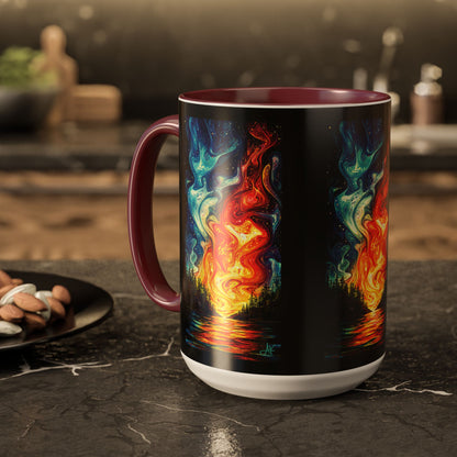 "Naomh Solus (Gaelic) - Sacred Light (English)", Colorful Mugs (11oz, 15oz)