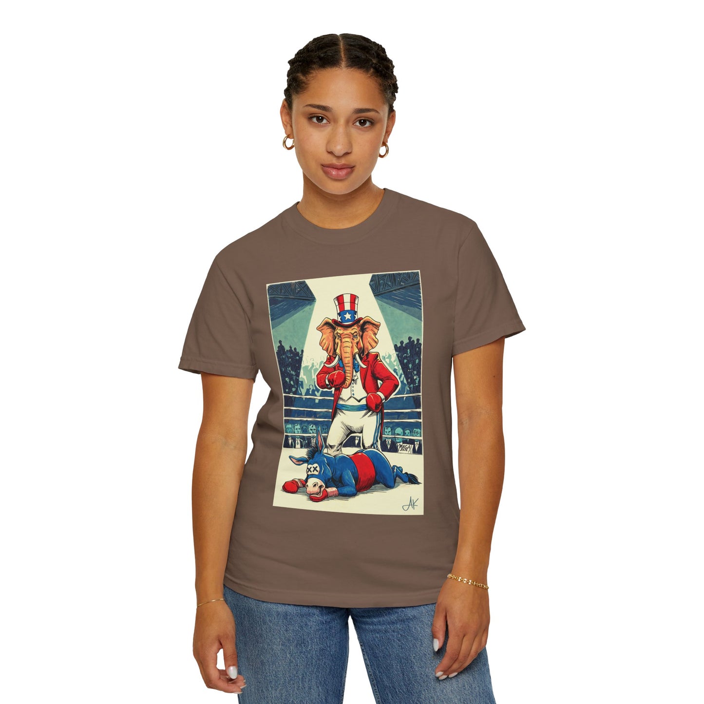 "Brutal Woke Knockout 2024", Unisex T-shirt (Light Colors)
