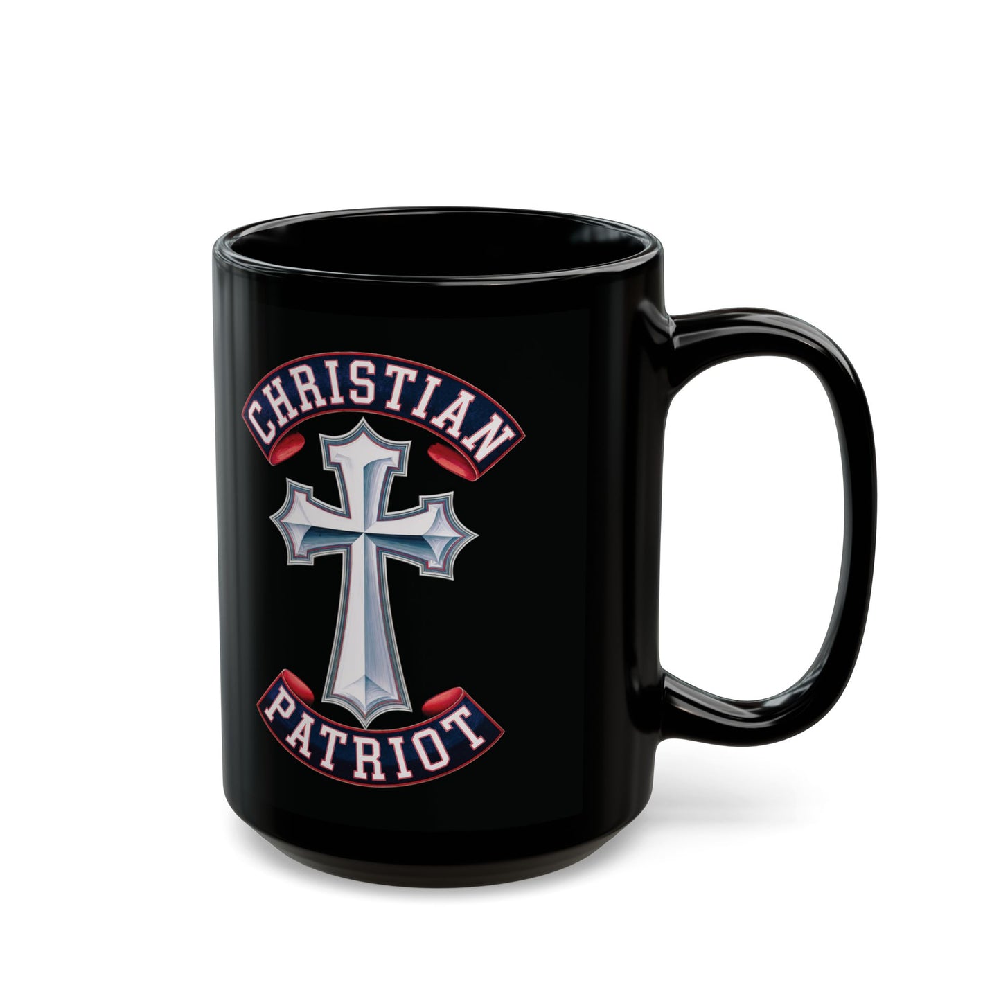 "Christian Patriot" #02, Black Mug (11oz & 15oz)
