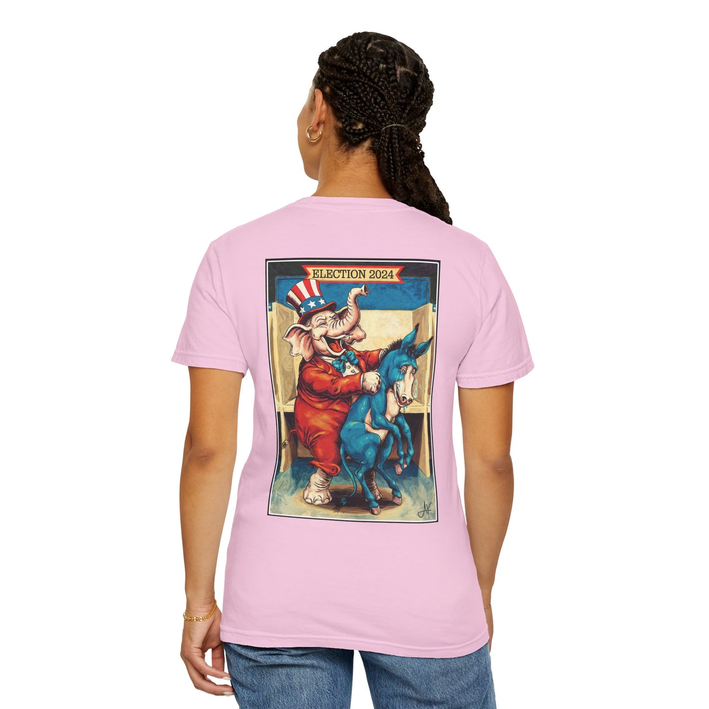 "MAGA Spanked the Donkeys 2024", Unisex T-shirt (Light Colors)