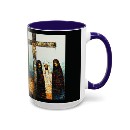 "At-the-Foot of the Cross - John 19:25", Colorful Mugs (11oz & 15oz)