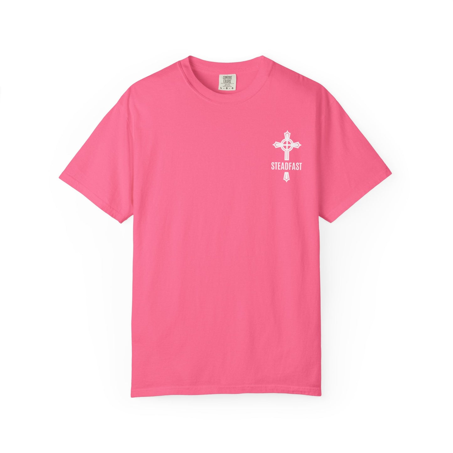 "Steadfast Cross in White", Unisex T-shirt