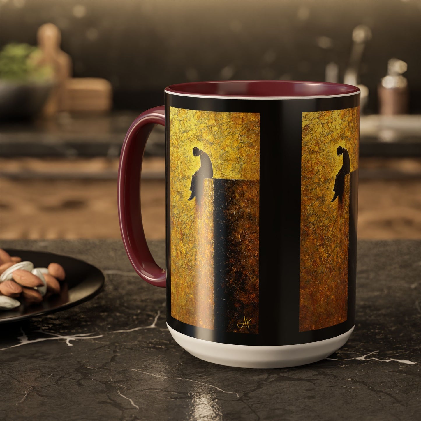 "In Darkest Hour He Is With Me", Colorful Mugs (11oz, 15oz)