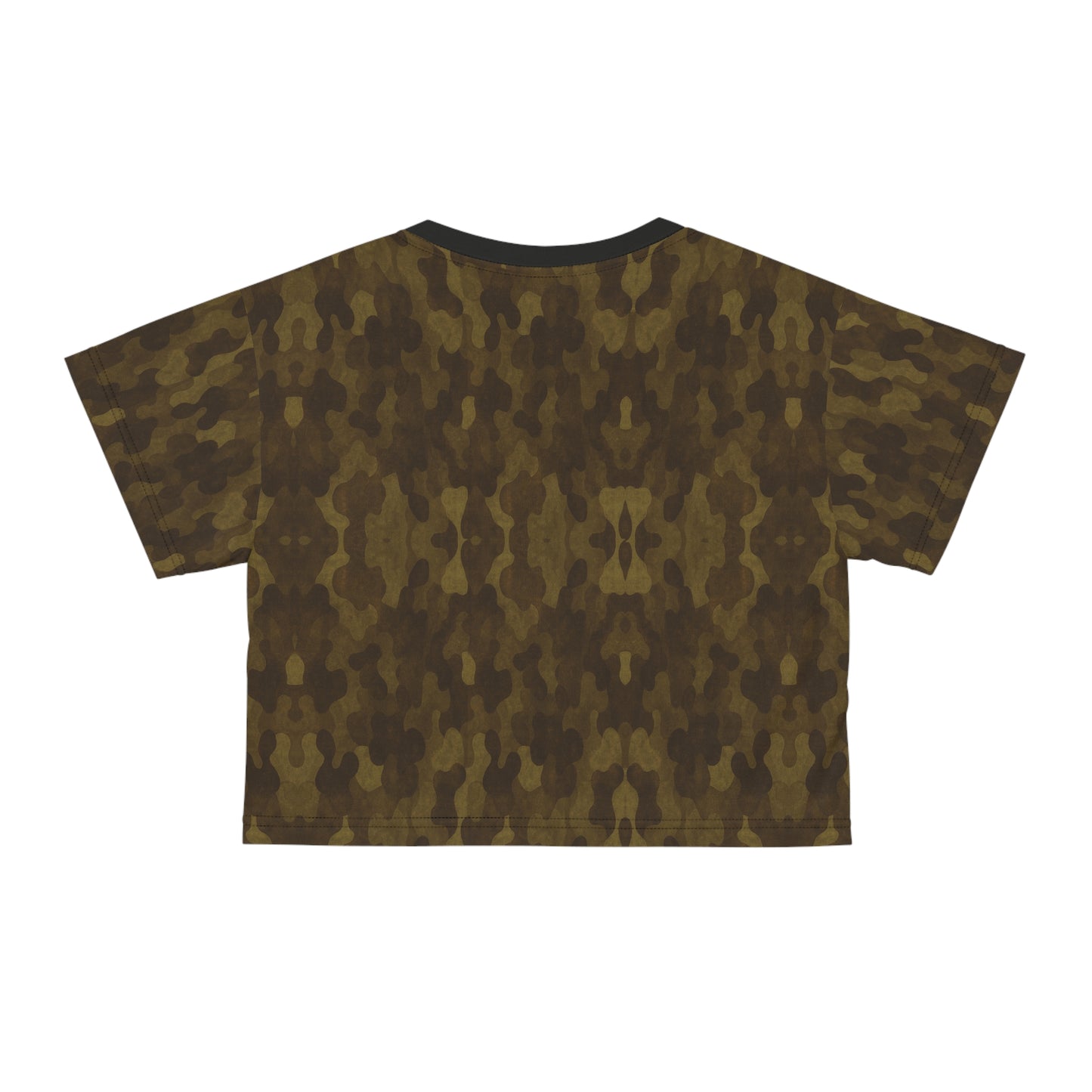 "Swamp Recon Camouflage", Crop Tee (Alligator Black Collar)