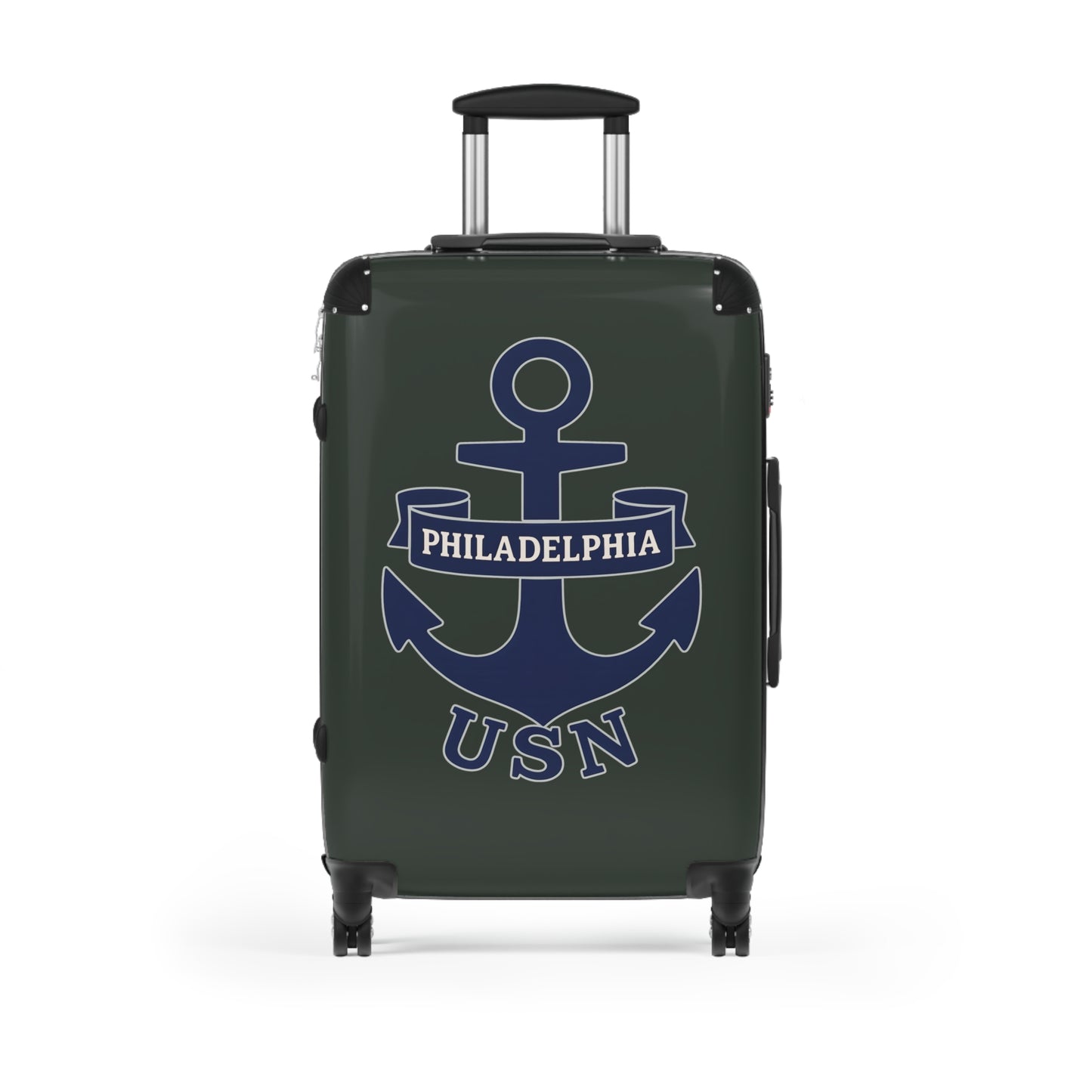 "USN Anchor", Suitcase (Hail Cloud Grey)