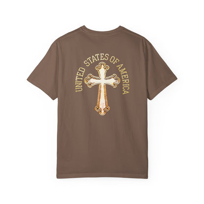 "USA Gold Cross", Unisex T-shirt