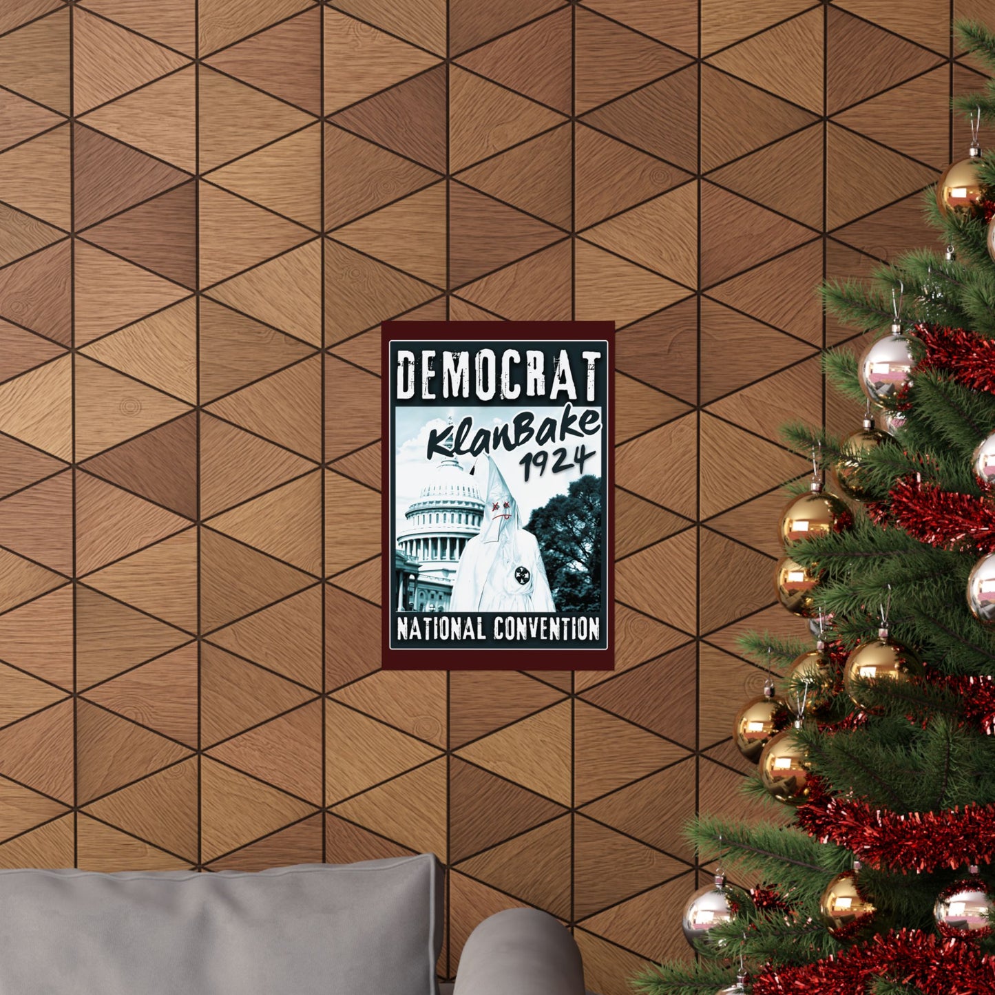 "Democrat KlanBake 1924", Matte Poster (Nine Tails Red)
