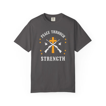 "Peace Through Strength" #01, Unisex T-shirt