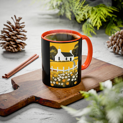 "Eaglais a’ Bhuidhe (Gaelic) - The Church of Golden Hope (English)", Colorful Mugs (11oz & 15oz)
