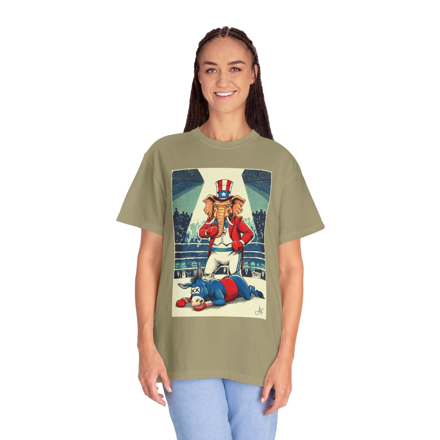 "Brutal Woke Knockout 2024", Unisex T-shirt (Light Colors)