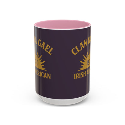 "Clan na Gael - Irish American", Colorful Mugs (11oz, 15oz) (Purple Verbena)