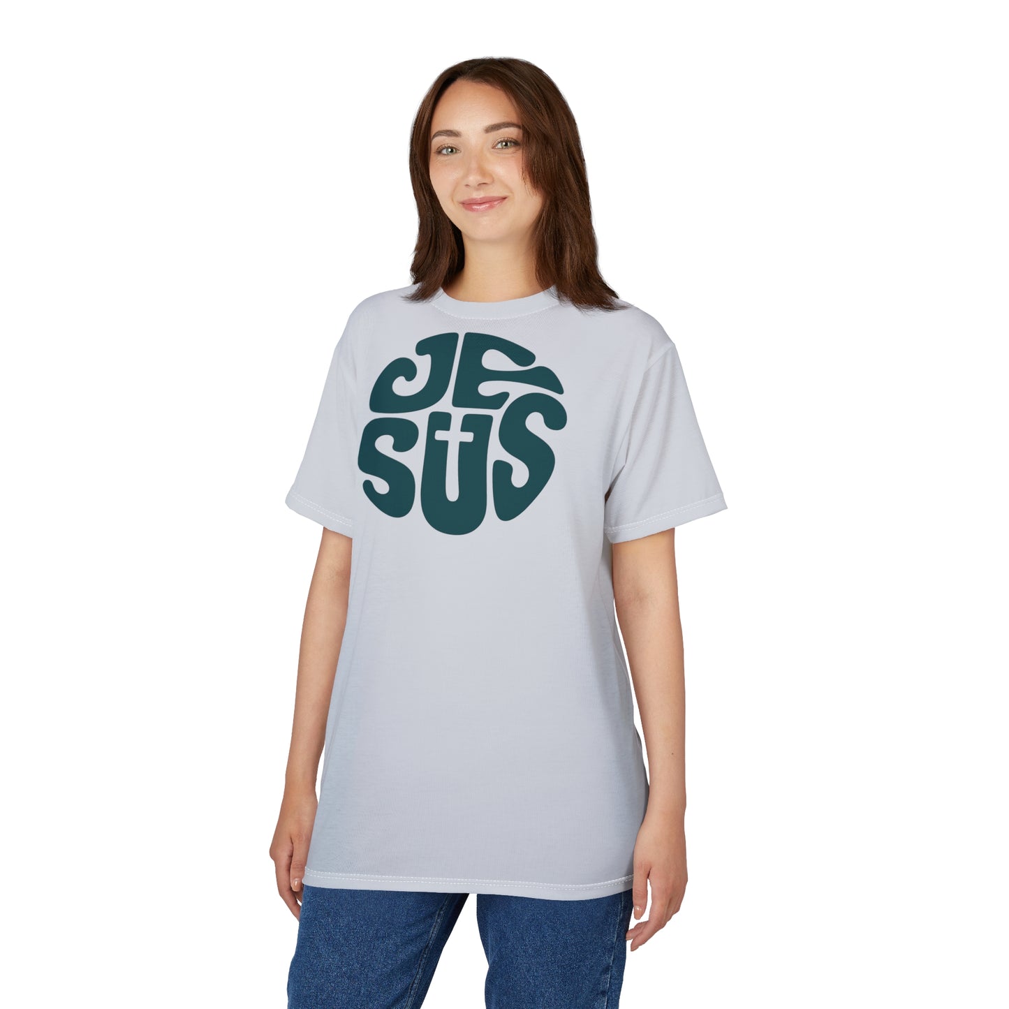 "Retro Jesus", Unisex T-shirt (Inked Silk)