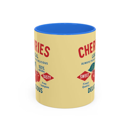 "Delicious Cherries", Colorful Mugs (11oz, 15oz) (Sanctum Veil)