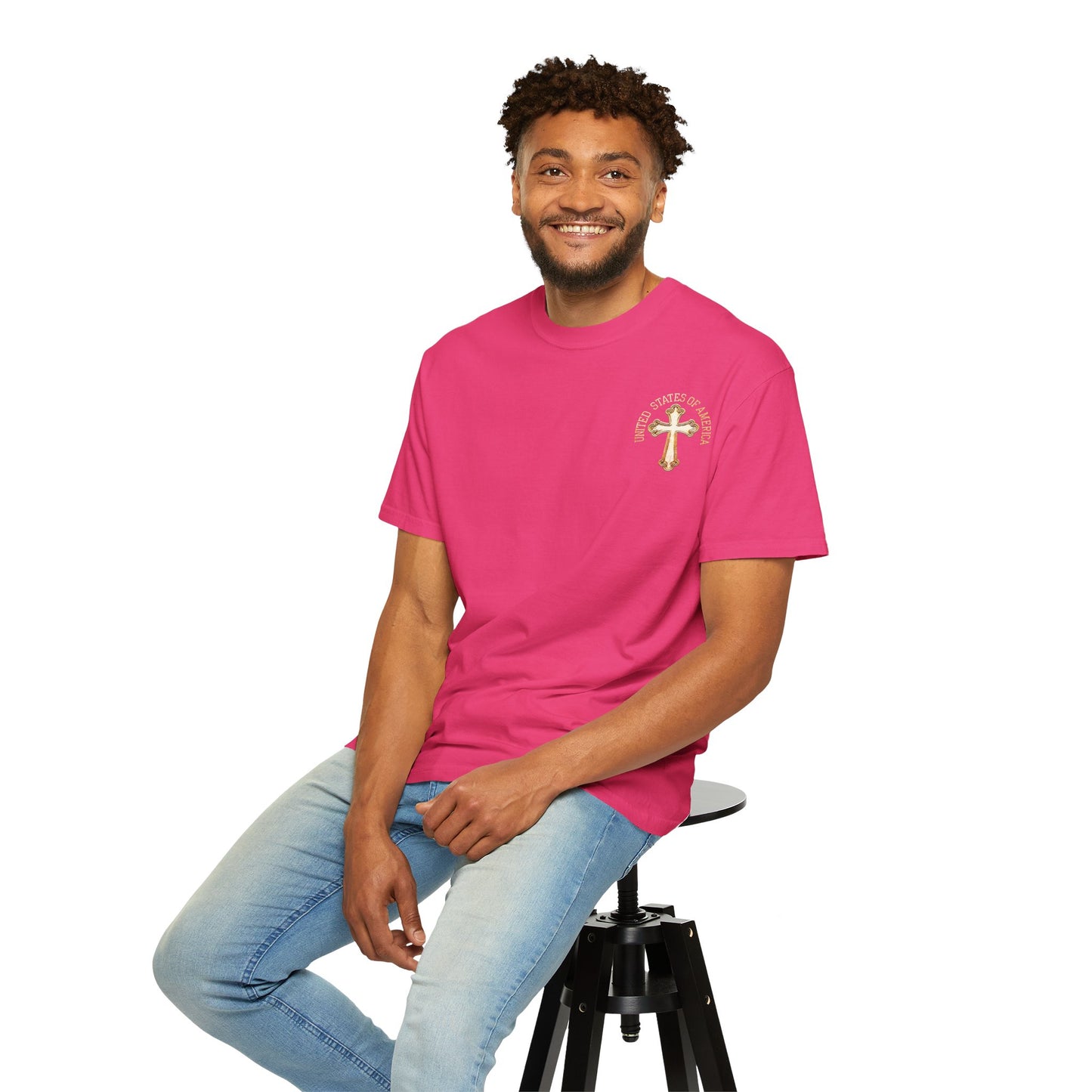 "USA Gold Cross", Unisex T-shirt