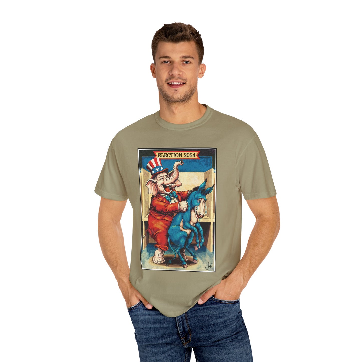 "MAGA Spanked the Donkeys 2024", Unisex T-shirt (Light Colors)