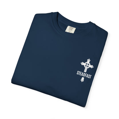 "Steadfast Cross in White", Unisex T-shirt