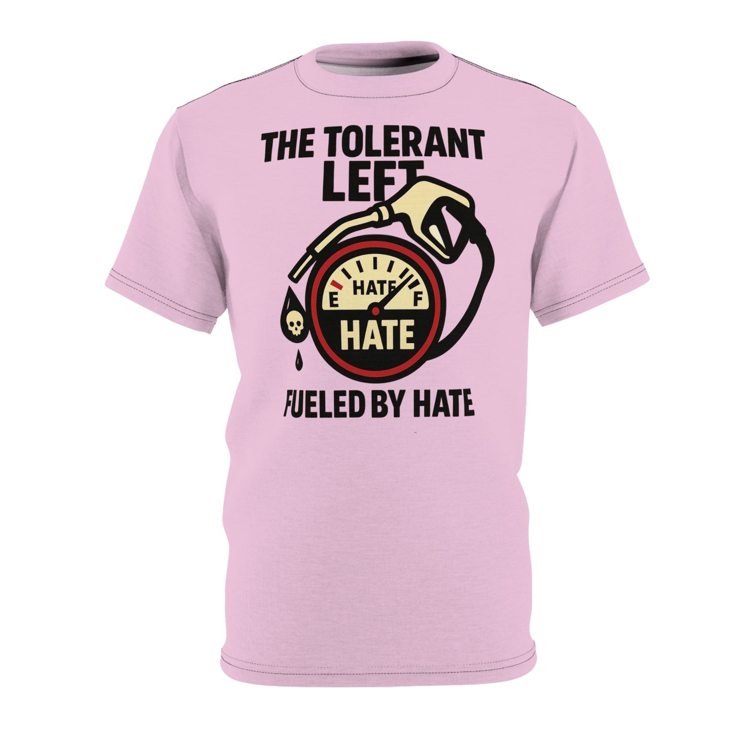 "The Tolerant Left", Unisex T-shirt (Abbey Veil Pink)