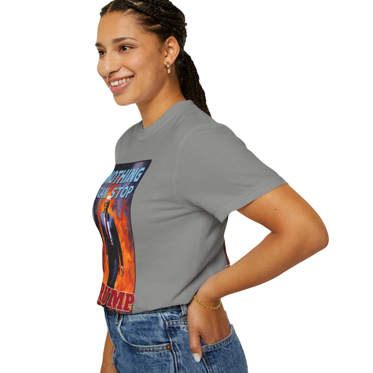 "Nothing Can Stop Trump", Unisex T-shirt (Light Colors)