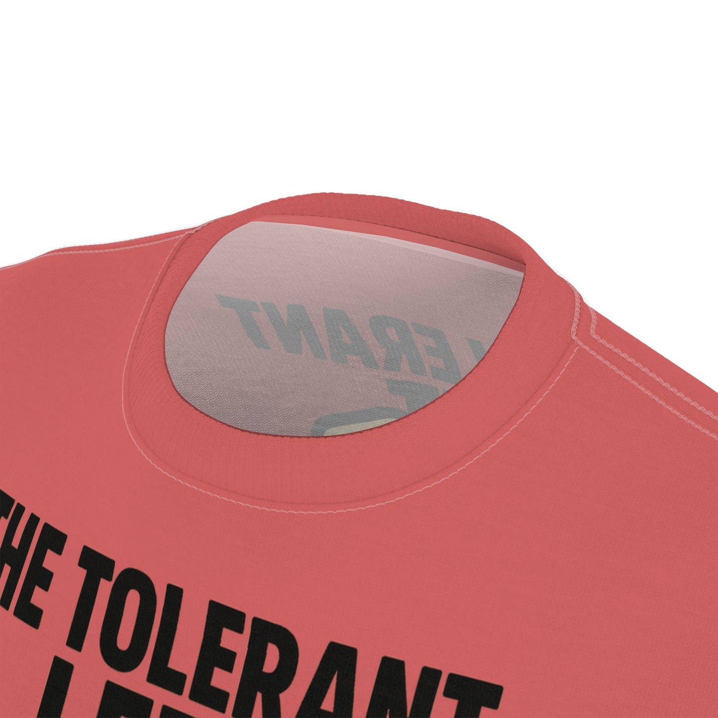 "The Tolerant Left", Unisex T-shirt (Faded Cherry)