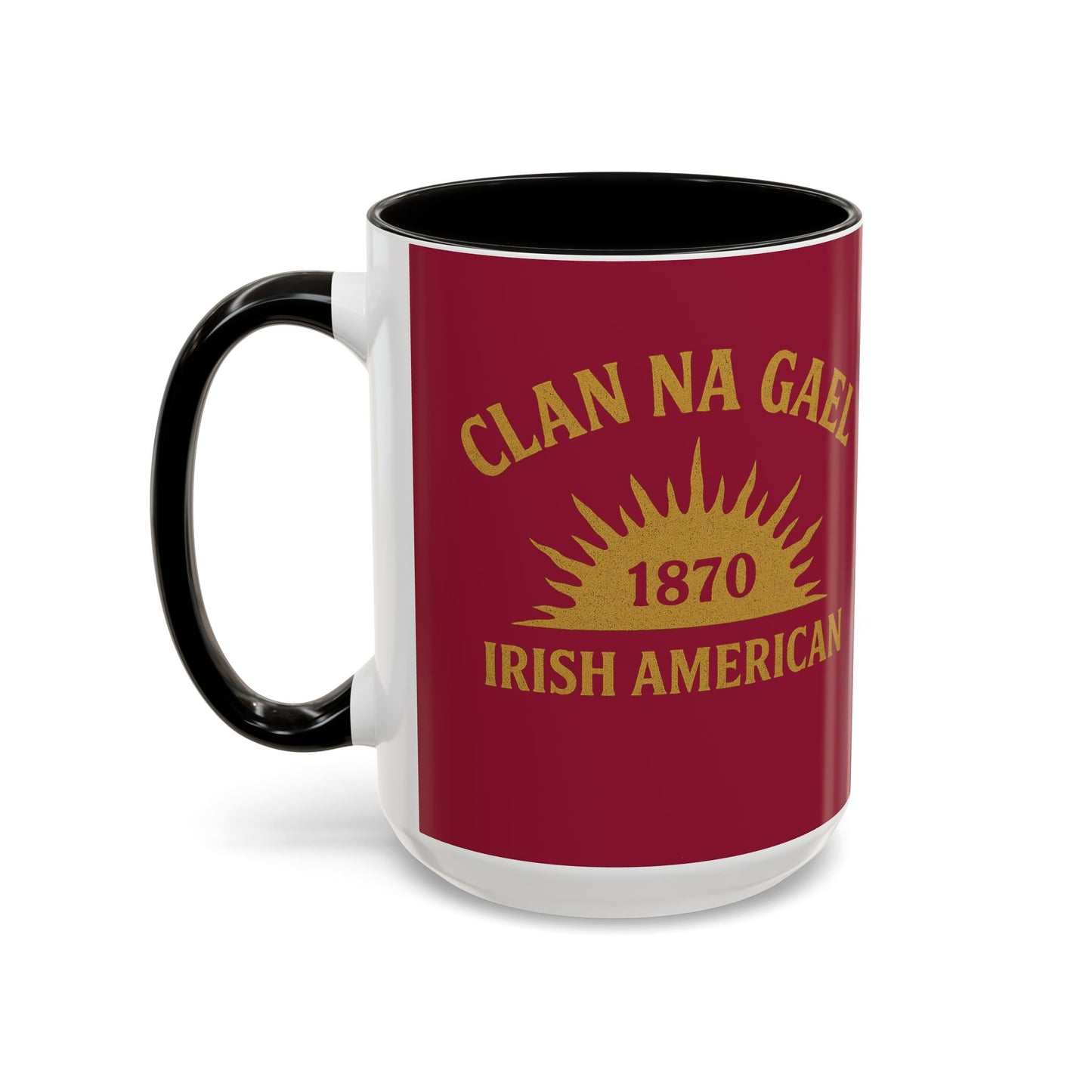 "Clan na Gael - Irish American", Colorful Mugs (11oz, 15oz) (Fénechas Red)