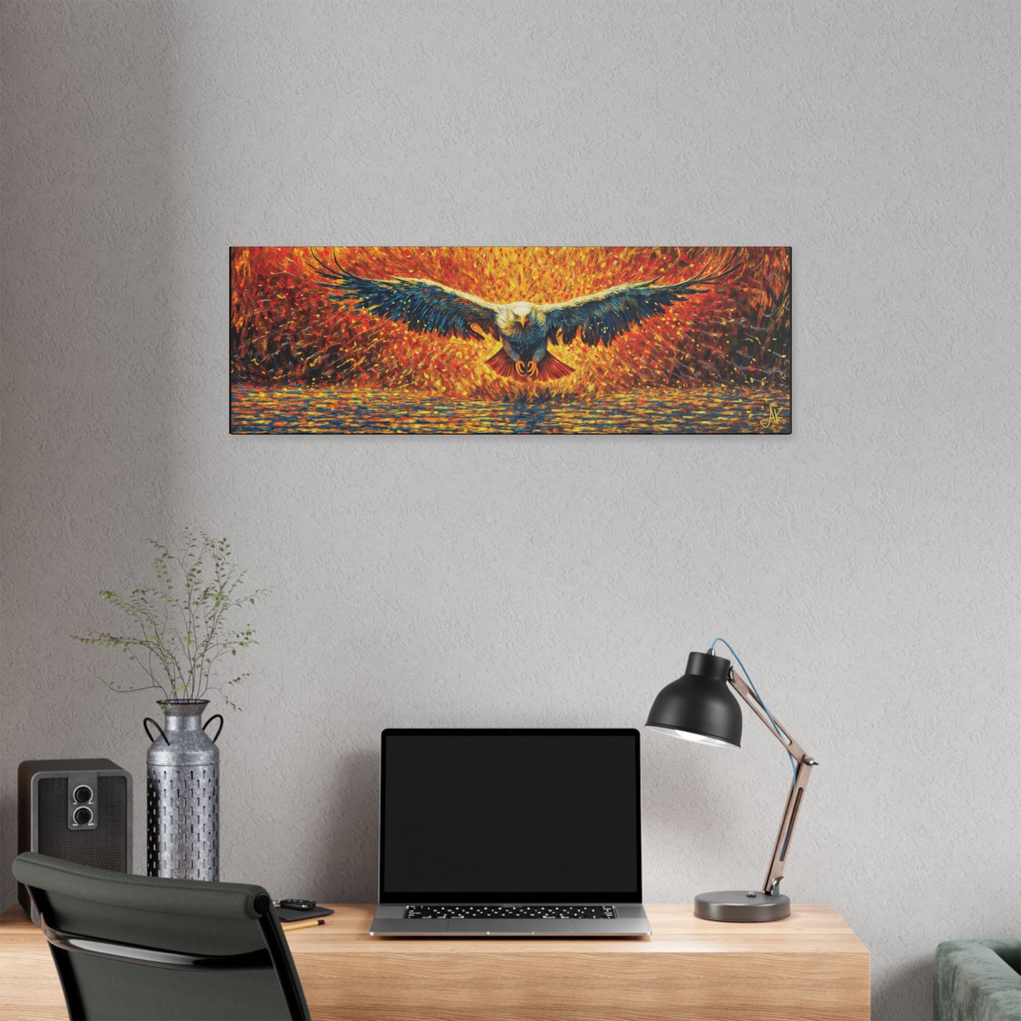 "Golden Eagle - Jeremiah 33:3 (KJV)", Classic Stretched Canvas Fine Art Print