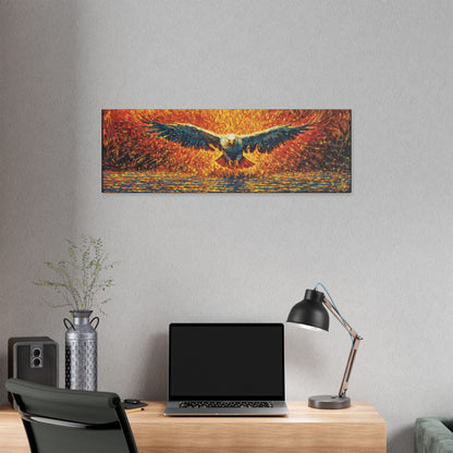 "Golden Eagle - Jeremiah 33:3 (KJV)", Classic Stretched Canvas Fine Art Print