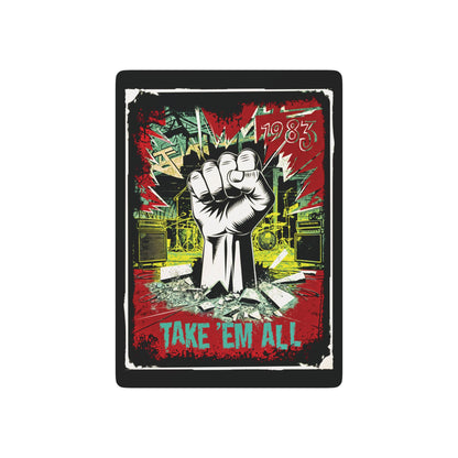 "1983 Take 'em All", Retro Playing Cards (70's Black)