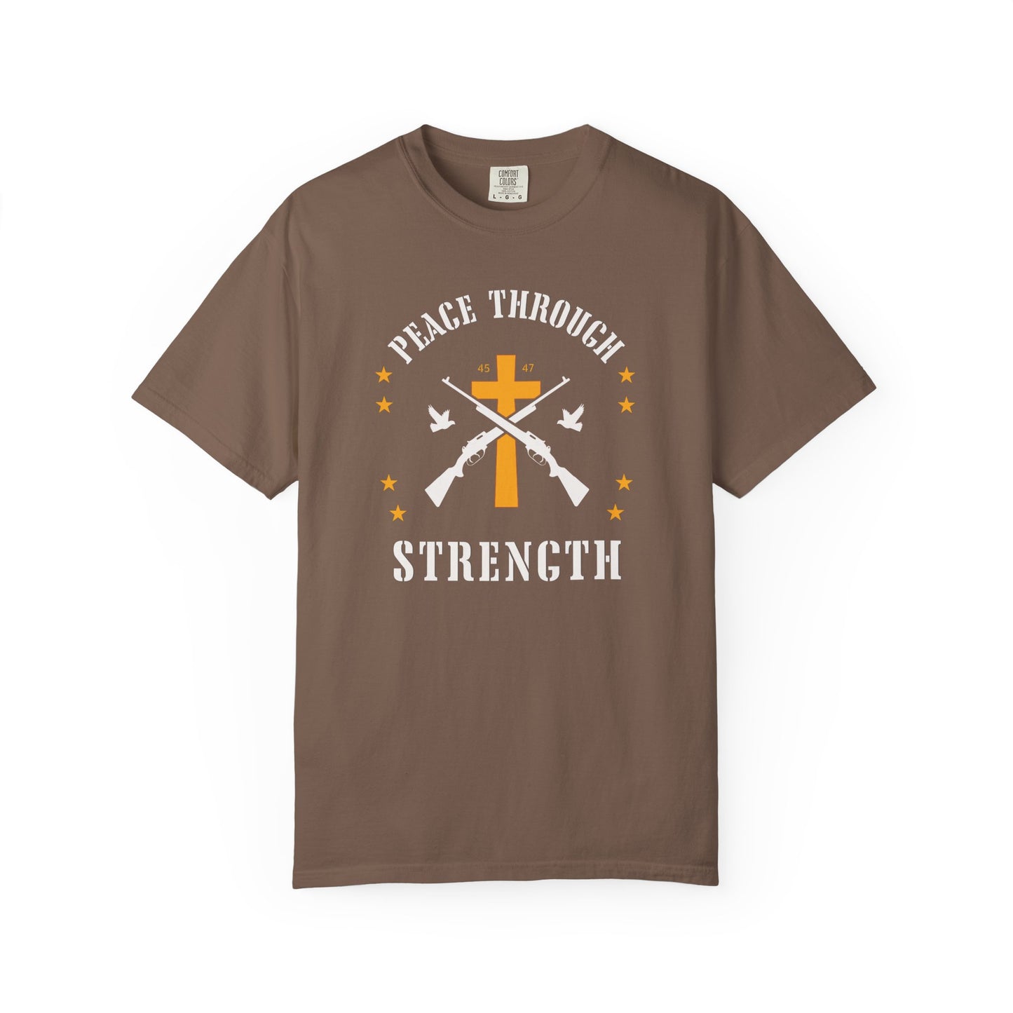 "Peace Through Strength" #01, Unisex T-shirt