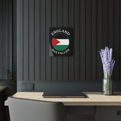 "England has Fallen", Acrylic Wall Prints (French Cleat Hanging) (Void Black)