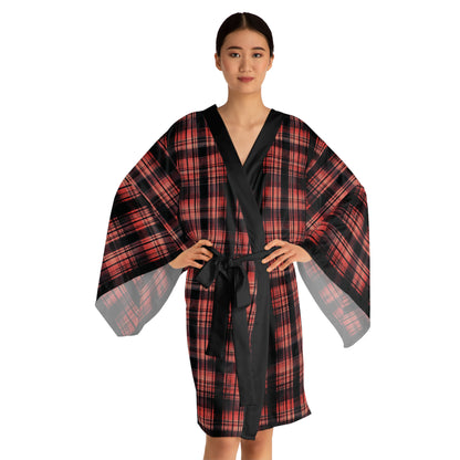 "Kin of Flame", Long Sleeve Kimono Robe