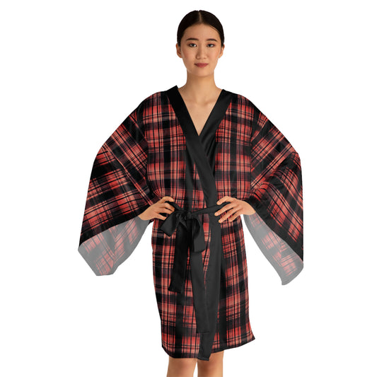 "Kin of Flame", Long Sleeve Kimono Robe