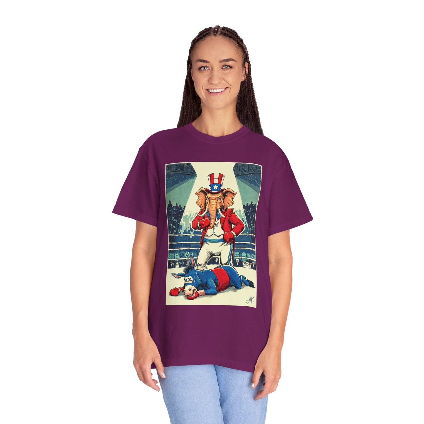 "Brutal Woke Knockout 2024", Unisex T-shirt (Dark Colors)