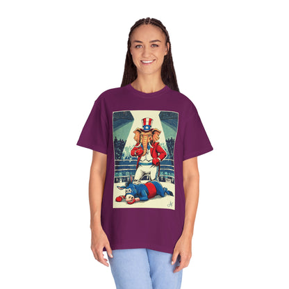 "Brutal Woke Knockout 2024", Unisex T-shirt (Dark Colors)