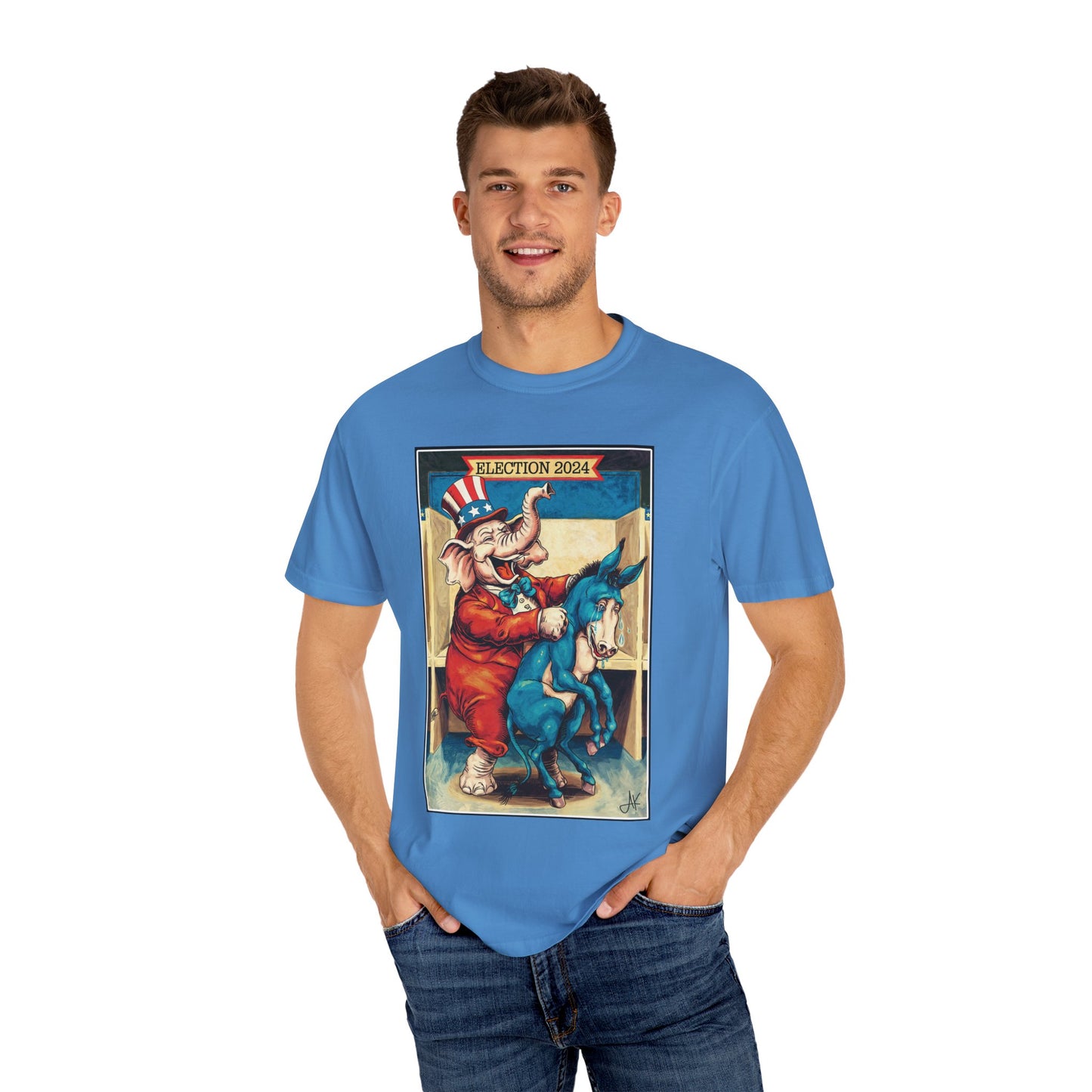 "MAGA Spanked the Donkeys 2024", Unisex T-shirt (Light Colors)