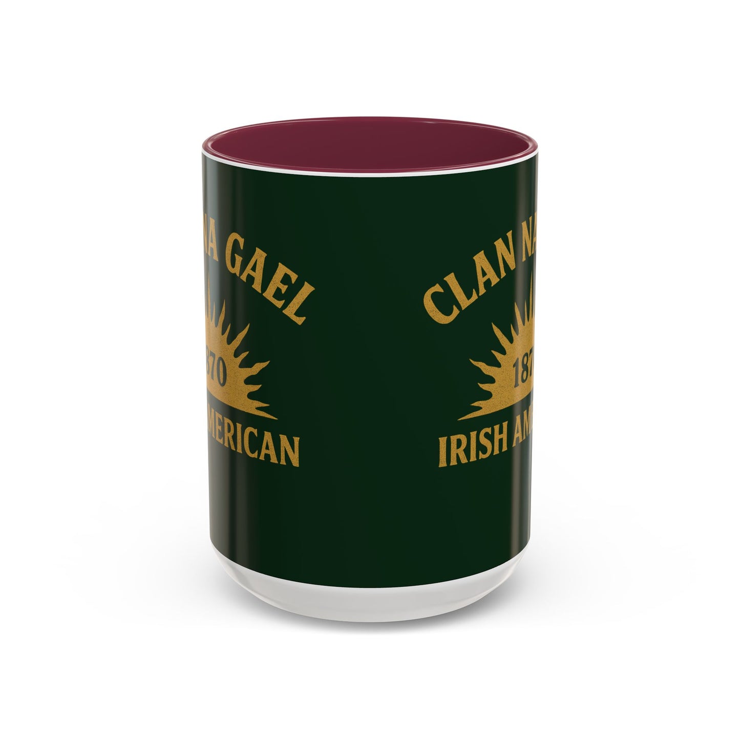 "Clan na Gael - Irish American", Colorful Mugs (11oz, 15oz) (Fenian Green)