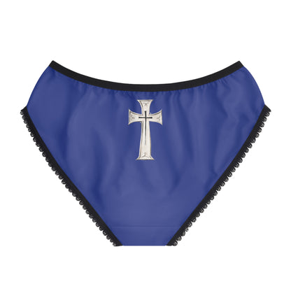 "First Darkness Then Comes Light" #02, Women's Briefs (Patriot Blue)