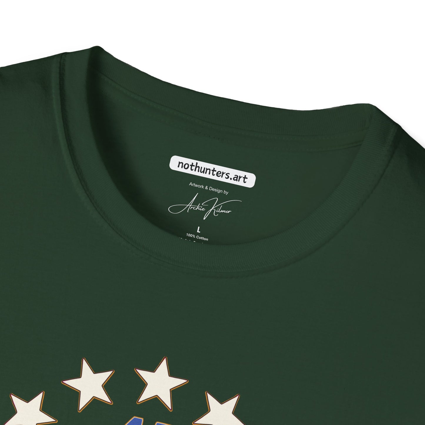 "Trump 45-47 Circle of Stars", Unisex Softstyle T-Shirt
