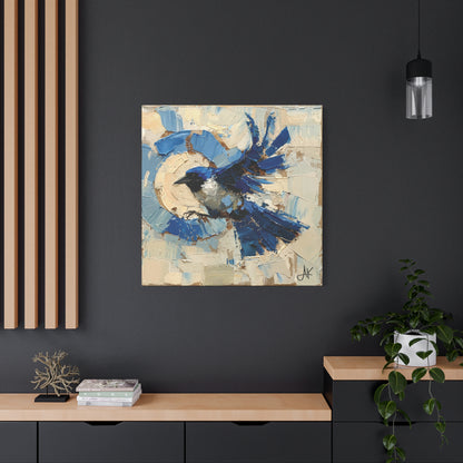 "Liberty Blue Bird", Fine Art Matte Canvas, Stretched, 1.25"