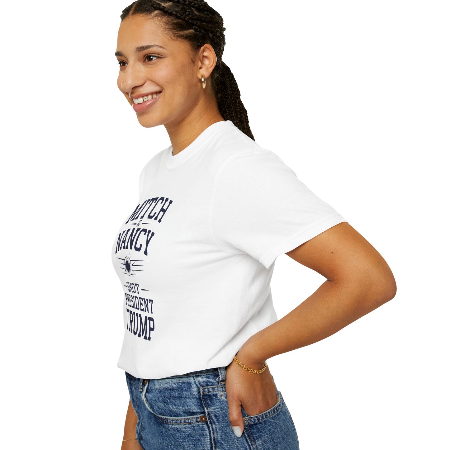 "Mitch & Nancy Shot President Trump", Unisex T-shirt