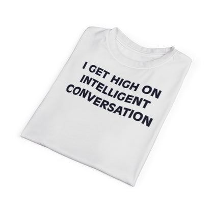 "Intelligent Conversation", Unisex T-shirt (White)