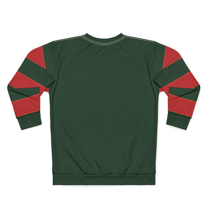 "Warning! Straight White Male", Unisex Sweatshirt (Monsoon Green)