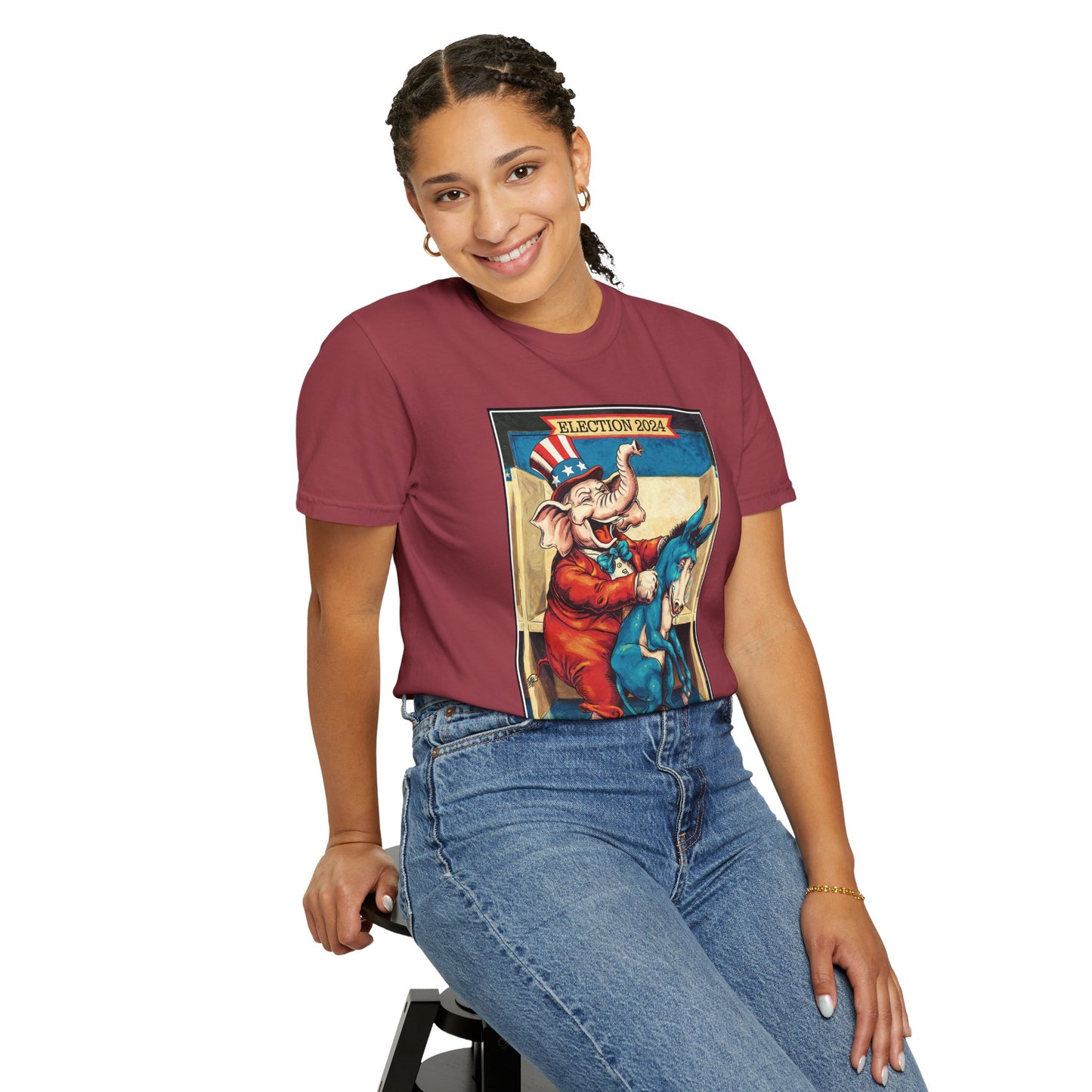 "MAGA Spanked the Donkeys 2024", Unisex T-shirt (Light Colors)