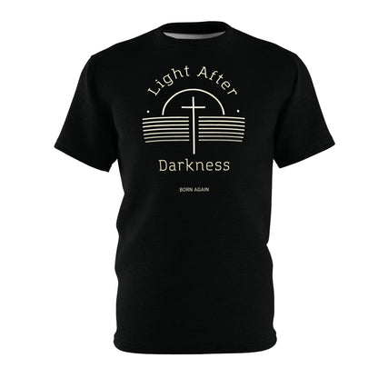 "Light After Darkness - Born Again", Unisex Black T-shirt