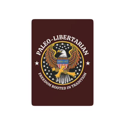 "Paleo-Libertarian" #01, Political Playing Cards (Mahogany)