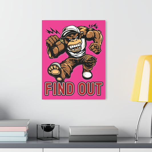 "Find Out", Acrylic Wall Prints (French Cleat Hanging) (Fluorescent Hot Pink)